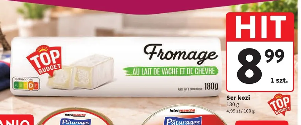 Ser kozi Top Budget promocja w Intermarche