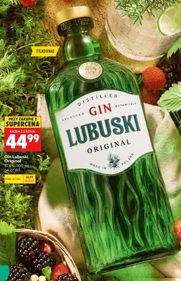 Gin Lubuski Original 37,5% promocja w Biedronka