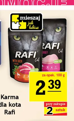 Karma dla kota Rafi z kaczką promocja w Gram Market