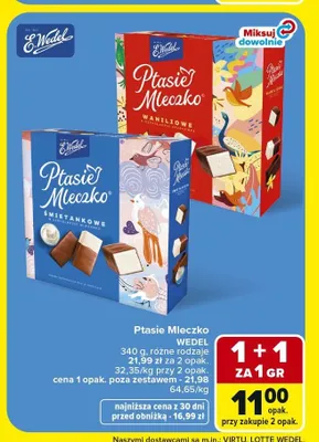 Ptasie Mleczko E.Wedel śmietankowe promocja w Carrefour Market