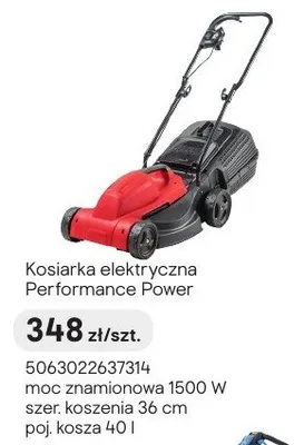 Kosiarka elektryczna Performance Power promocja w Castorama