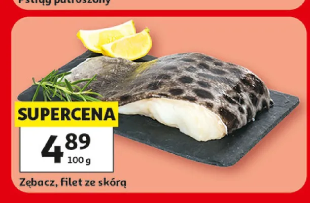 Zębacz filet ze skórą promocja w Auchan