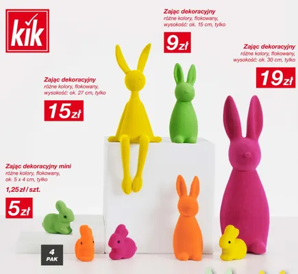 Zając dekoracyjny promocja w KiK