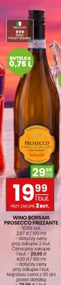 Wino Borsari Prosecco Frizzante białe półwytrawne 10,5% vol. promocja w Twój Market