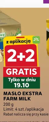 Masło ekstra Farm Milk promocja w Stokrotka