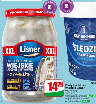 Filety śledziowe a'la matias promocja w Dino
