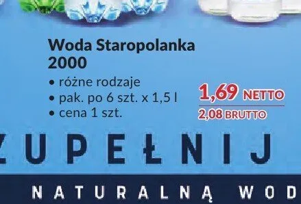 Woda Staropolanka 2000 promocja w Makro