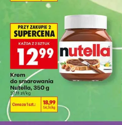Krem do smarowania Nutella promocja w Biedronka