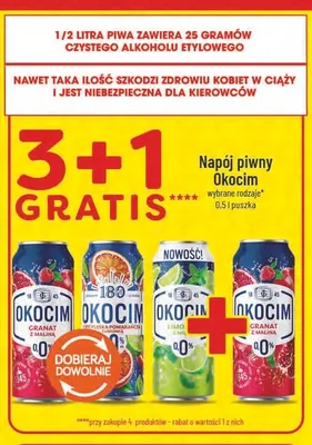 Piwo bezalkoholowe Napój piwny bezalkoholowy Okocim limonka z miętą promocja w POLOmarket
