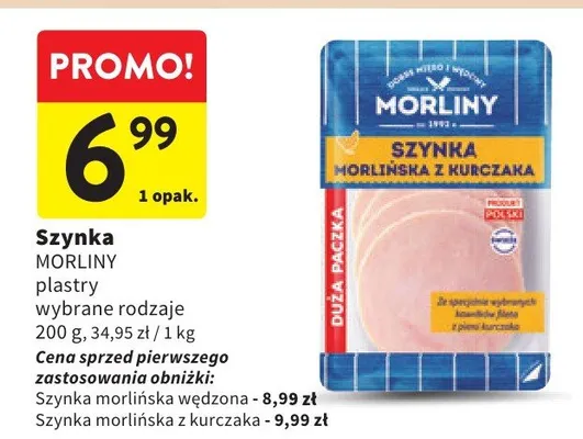 Szynka plastry wybrane rodzaje promocja w Intermarche