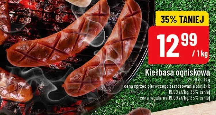 Kiełbasa ogniskowa promocja w POLOmarket