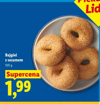 Bajgiel z sezamem promocja w Lidl