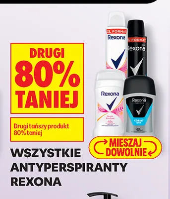 Antyperspiranty Rexona promocja w Biedronka