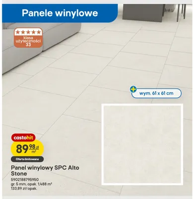 Panel winylowy Spc Alto Stone promocja w Castorama