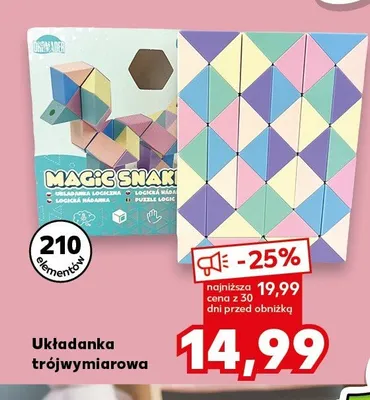 Układanka trójwymiarowa MAGIC SNAKE 210 elementów promocja w Kaufland