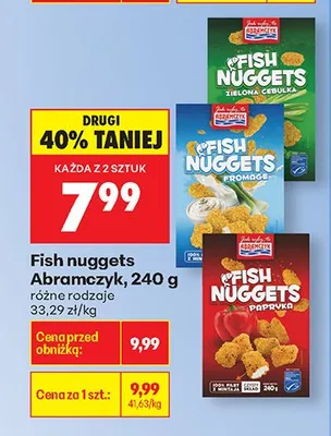 Fish nuggets różne rodzaje promocja w Biedronka