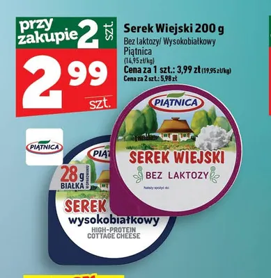 Serek wiejski wysokobiałkowy Piątnica promocja w TOPAZ