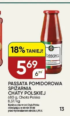 Passata pomidorowa Spiżarnia Chaty Polskiej promocja w Chata Polska