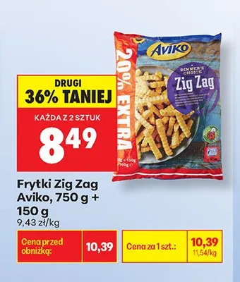 Frytki Zig Zag Aviko promocja w Biedronka