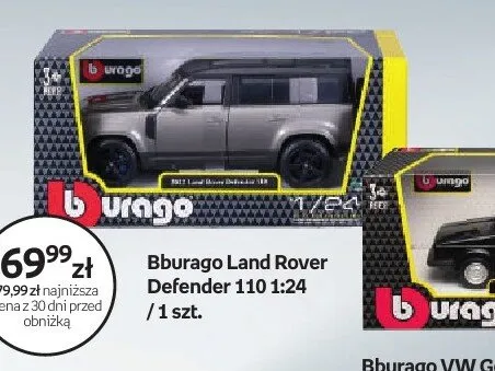 Bburago Land Rover Defender 110 1:24 promocja w Empik