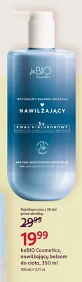Nawilżający balsam do ciała beBIO Cosmetics promocja w Rossmann