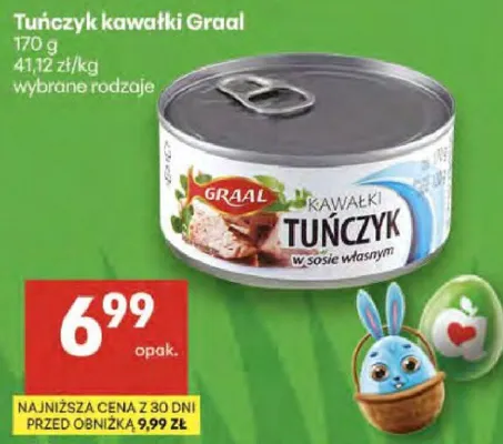 Tuńczyk kawałki wybrane rodzaje promocja w Delikatesy Centrum