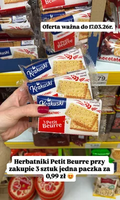 Herbatniki Petit Beurre promocja w Dino