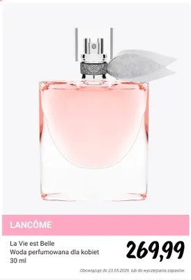 Woda perfumowana dla kobiet Lancôme La Vie est Belle promocja w Rossmann