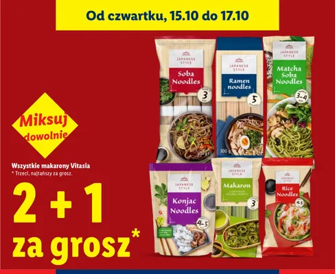 Makaron Konjac Noodles Japanese Style Vitasia promocja w Lidl