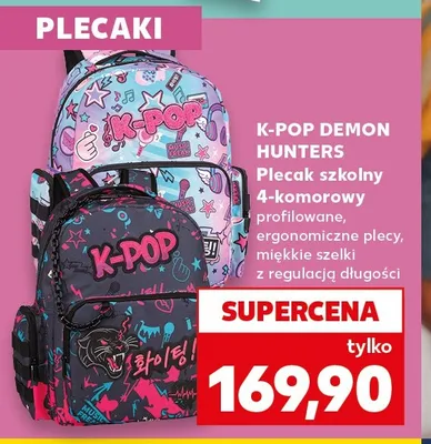 Plecak szkolny K-Pop Demon Hunters promocja w Kaufland