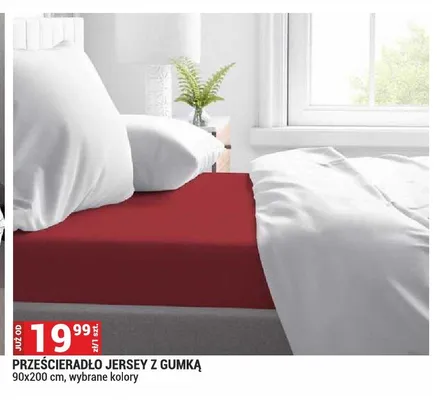 Prześcieradło jersey z gumką promocja w Merkury Market