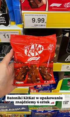 Batoniki KitKat F1 Racing Cars promocja w Dino