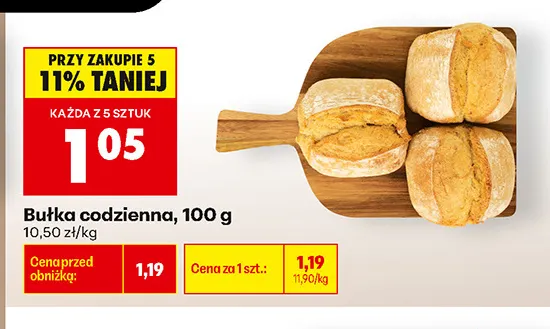 Bułka codzienna promocja w Biedronka