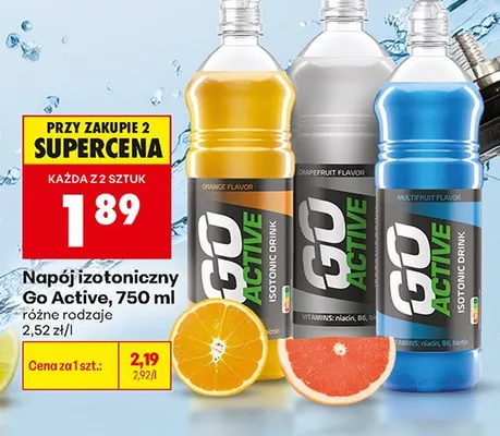 Napój izotoniczny Go Active Orange promocja w Biedronka