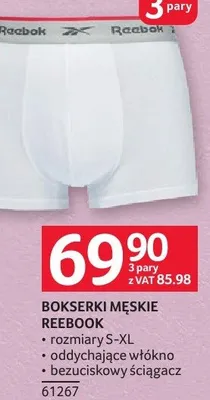 Bokserki męskie Reebok promocja w Selgros