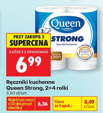 Ręczniki kuchenne Strong, 2=4 rolki promocja w Biedronka