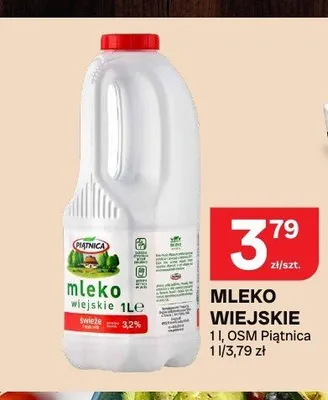 Mleko wiejskie Piątnica 3,2% promocja w Chorten