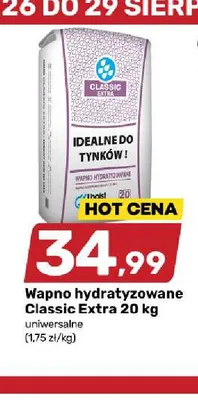 Wapno hydratyzowane Classic Extra promocja w Bricomarche