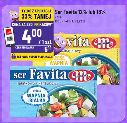 Ser Favita 12% lub 18% promocja w POLOmarket