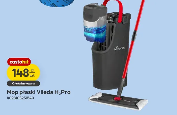 Mop płaski Vileda H2Pro promocja w Castorama