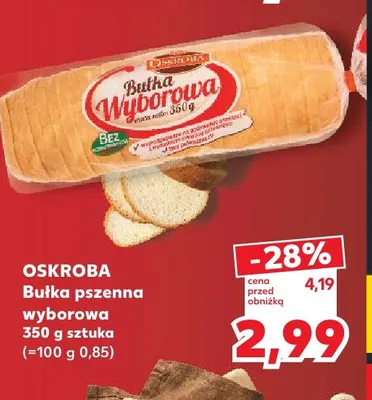 Bułka pszenna wyborowa Oskroba promocja w Kaufland