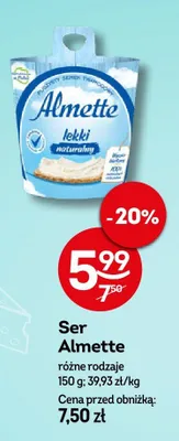 Ser almette różne rodzaje 150g promocja w Żabka