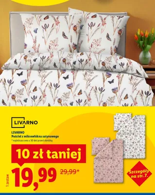 Pościel z mikrowłókna satynowego promocja w Lidl