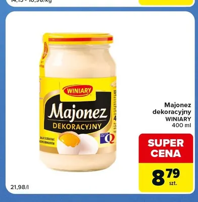 Majonez dekoracyjny Winiary promocja w Carrefour Market