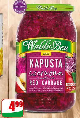 Kapusta czerwona z jabłkiem Waldi Ben promocja w Dino