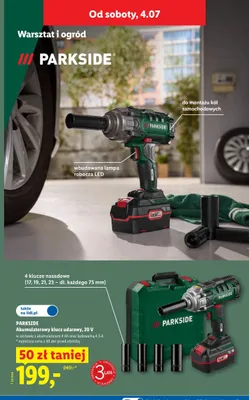 Akumulatorowy klucz udarowy Parkside promocja w Lidl