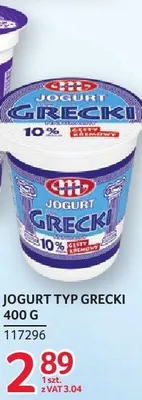 Jogurt typ Grecki Mlekovita 400 g promocja w Selgros