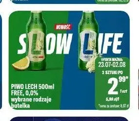 Piwo bezalkoholowe Lech Free promocja w Tomi Markt