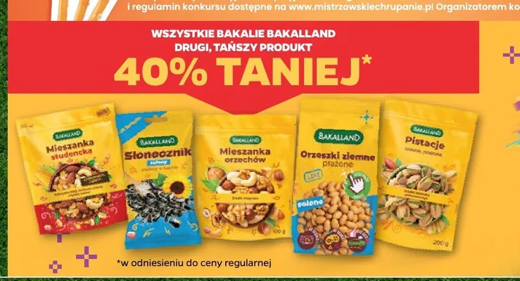 Mieszanka orzechów Bakalland promocja w Netto