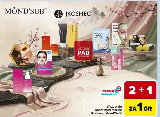 Wszystkie kosmetyki marek: Jkosmec, Mond'Sub promocja w Carrefour Market